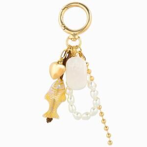 Iridescent Fish Pearl Loop Coastal Bag Charm